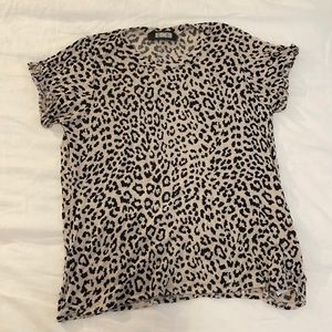 Reformation leopard print tee